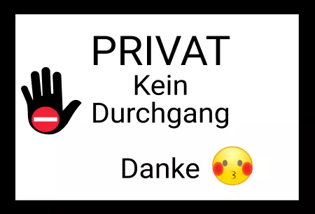 Warnschild Warnung - Zutritt verboten Kein Durchgang Bild